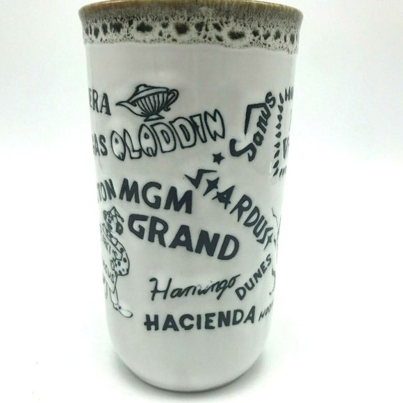 Vintage Las Vegas Mug Stardust Casino Dunes Sands Flamingo Made in Japan - Picture 3 of 7